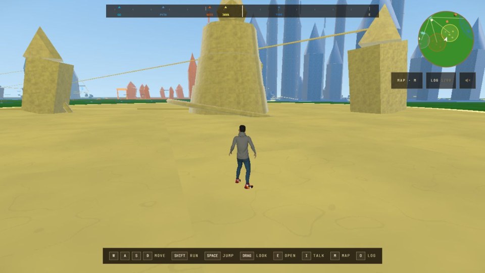 The repository world, captured from the playable 3D project
